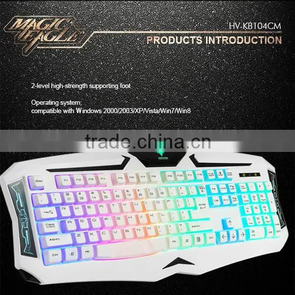HAVIT 2-level high-strength supporting foot breathing light gaming keyboard and mouse kits