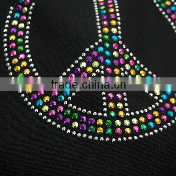 New Stylish Marked Crystal Peace Sign Hobo Hippie Sling Bag Crossbody Canvas Hippie Bag