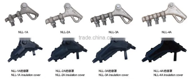 NLL series aluminium alloy wedge type strain clamp and insulation cover