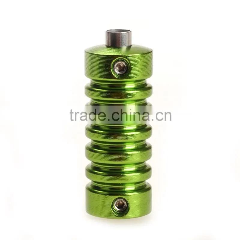 High Quality China Supply Individuality Aluminium Alloy Green Tattoo Grip Non-slip sticker off