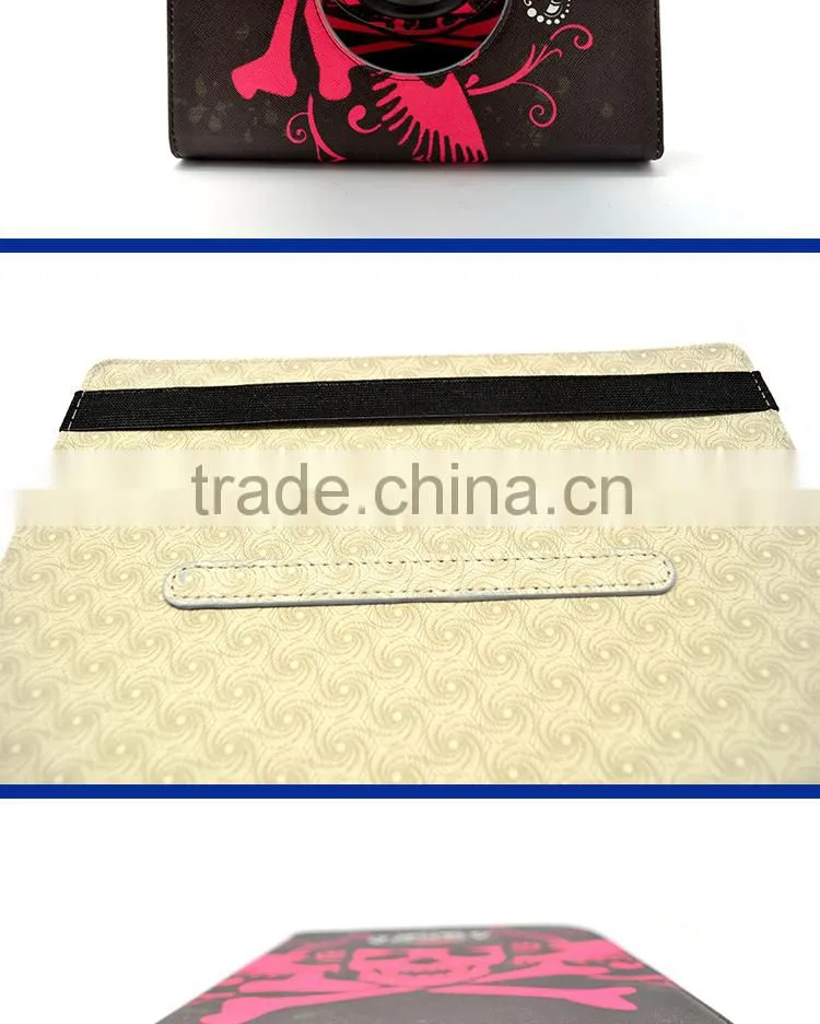 Skull Design Rotating Tablet Case For iPad Air