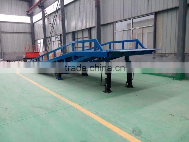 movbale type hydraulic dock ramp/container mobile loading dock ramp