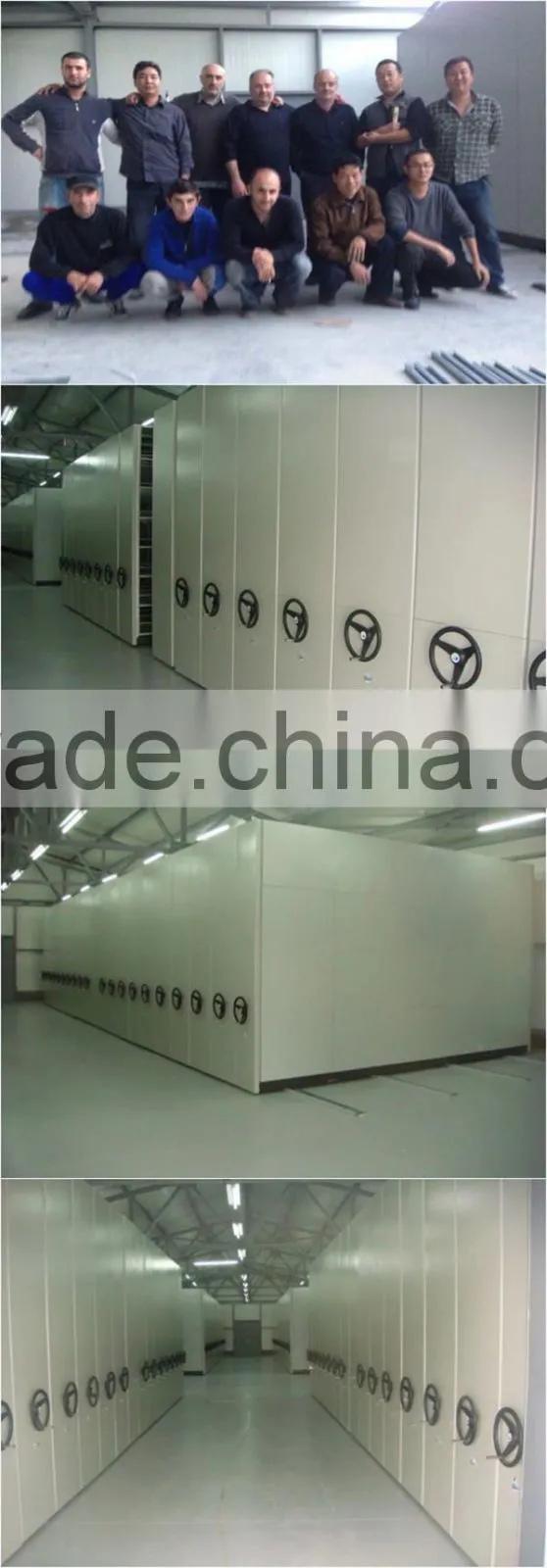 library/school furniture Mobile Compact Cabinet/ Manual Mass Shelf /Compact Shelving System