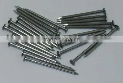 polished carbon steel common nails with smooth shank
