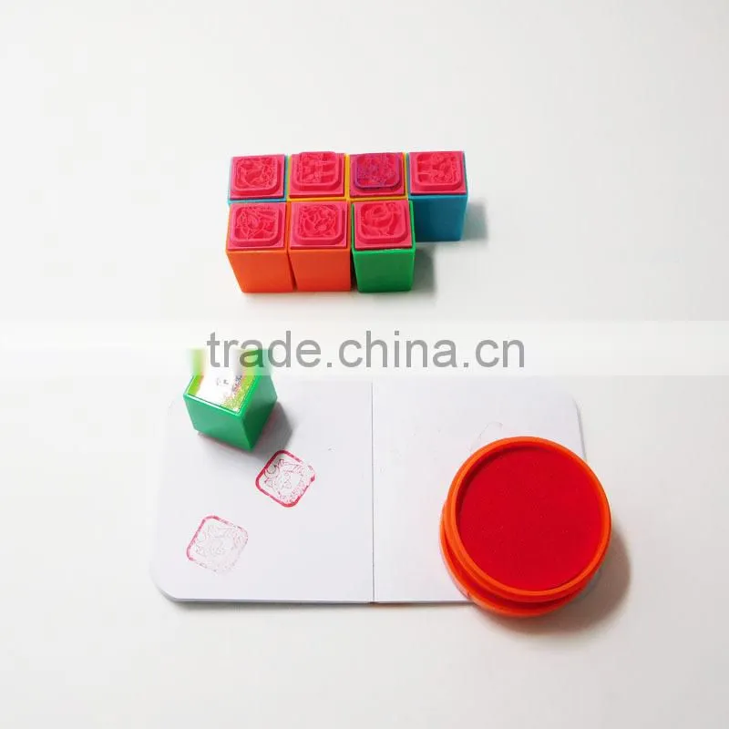 Custom Craft Cartoon Promotional Silicone Rubber Stamp Toy for Kids