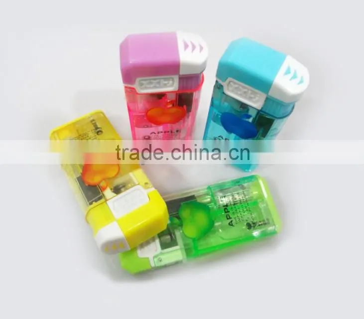 good quality automatic cap led lamp gas refillable windproof torch lighter