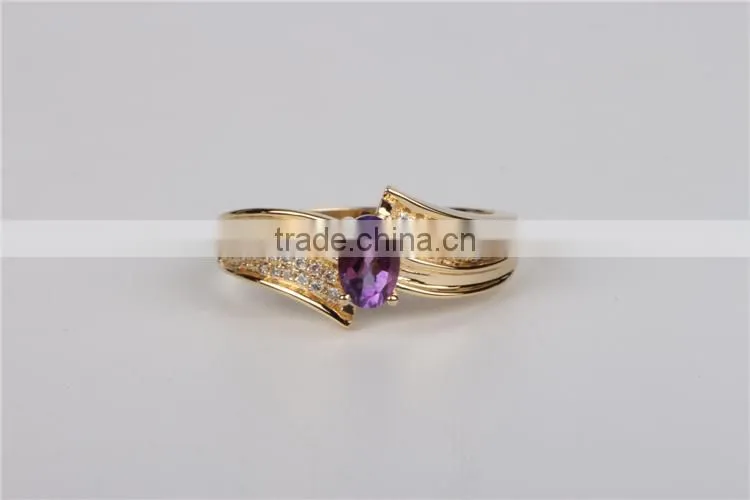 Natural crystal ring women jewelry