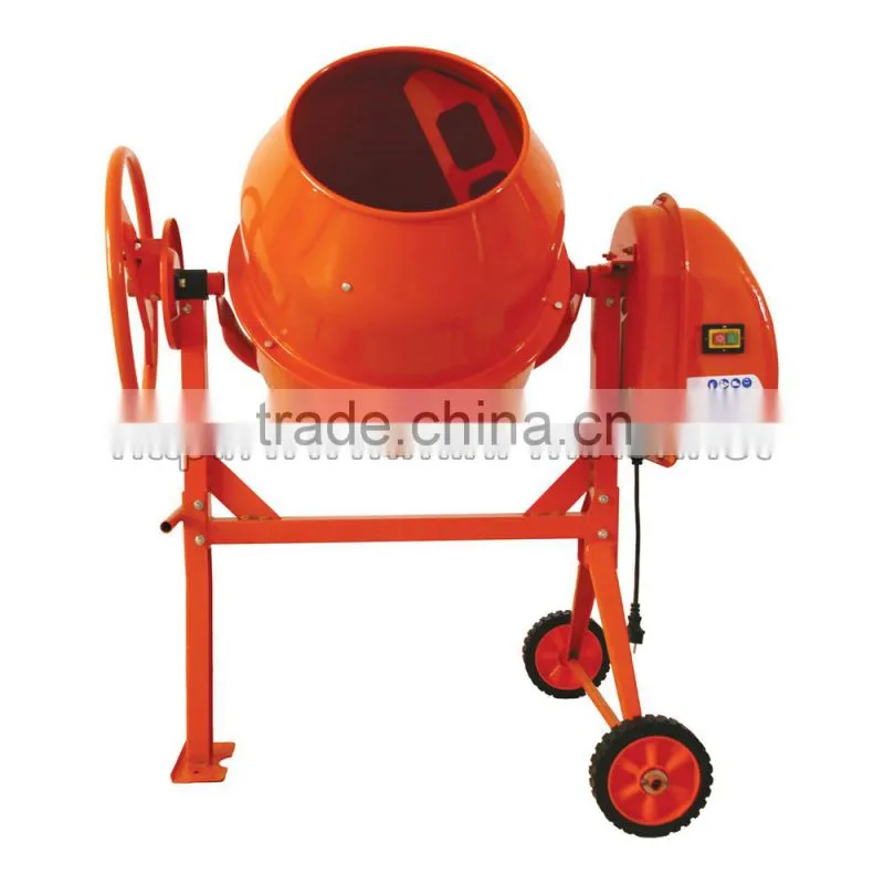 EU Standard 500w 120L Electric engine cement mixer cast iron gear mini cement mixer