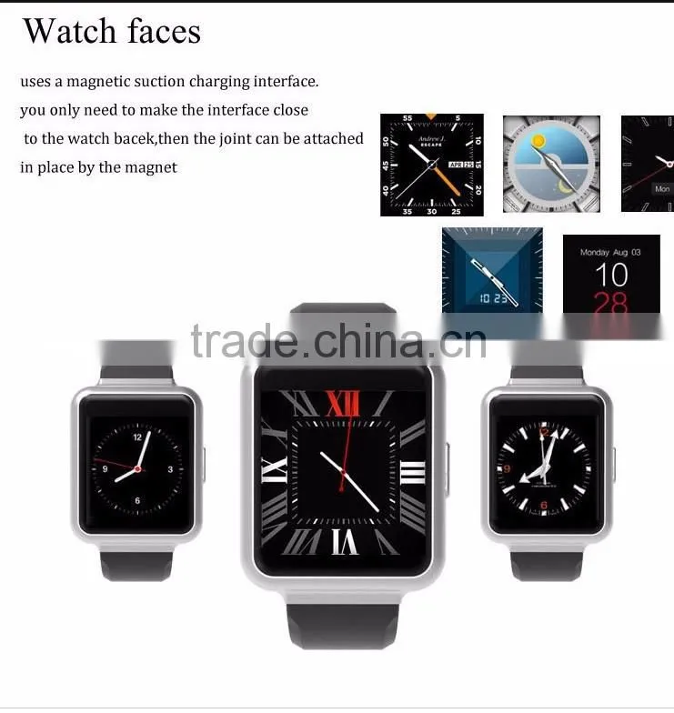 2016 New Android Smart Watch with 3G Sim Card Support 1GB 8GB Memory Wifi GPS Built-in