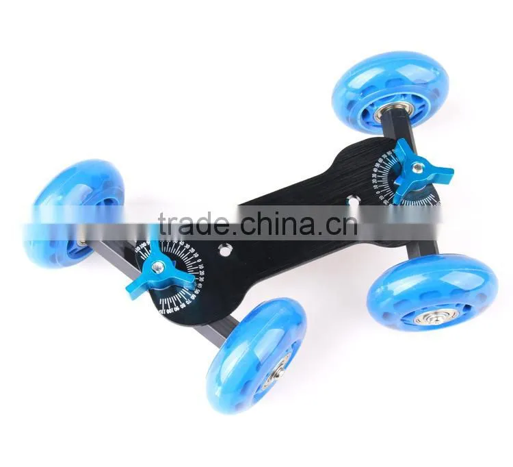 NEWER Tabletop Mobile Rolling Slider Dolly Car Skater Video Track Rail Camera