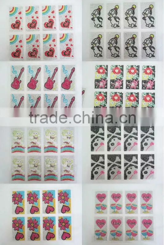 custom heart silicone phone skin sticker for avaya