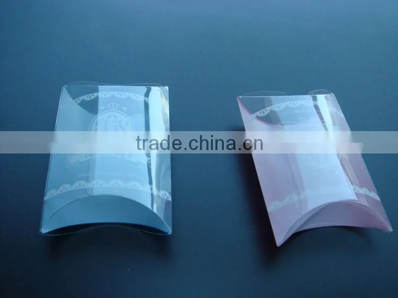 PVC pillow packaging clear custom plastic pvc package box