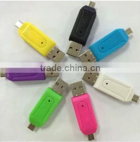 USB OTG Card Reader Universal USB OTG TF/SD Card Reader Phone Extension Headers USB OTG Adapter For Android