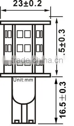 2.5W high brightness 12 volt automotive led lights