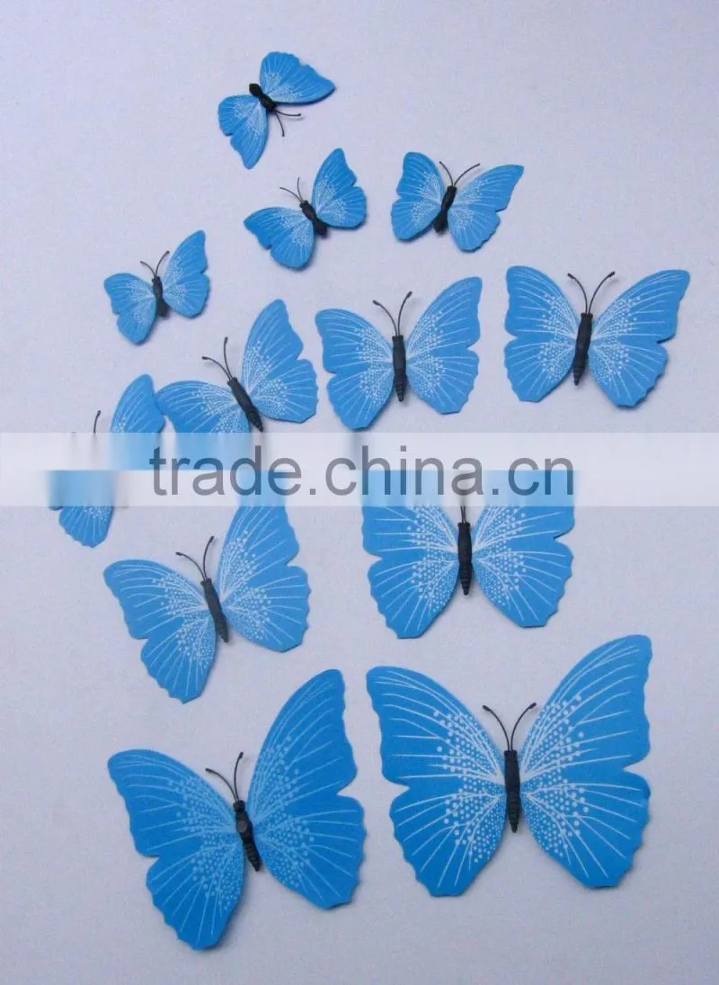 12 pcs butterflies Home Decor Sticker Art Design Decal Wall Stickers Room Decorations 3D Butterfly