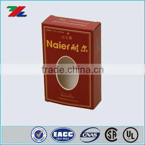 Unique new design oval window printed box, cardboard box, paper box