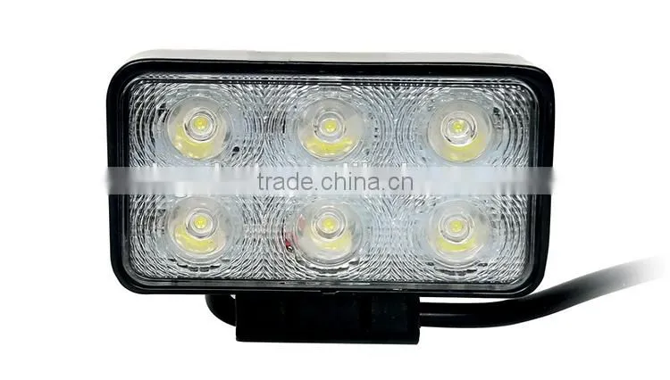 18w 10-30v DC led work lights for truck motorcycle driving