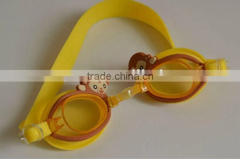 kids cartoon silicone swimming goggles hot sale