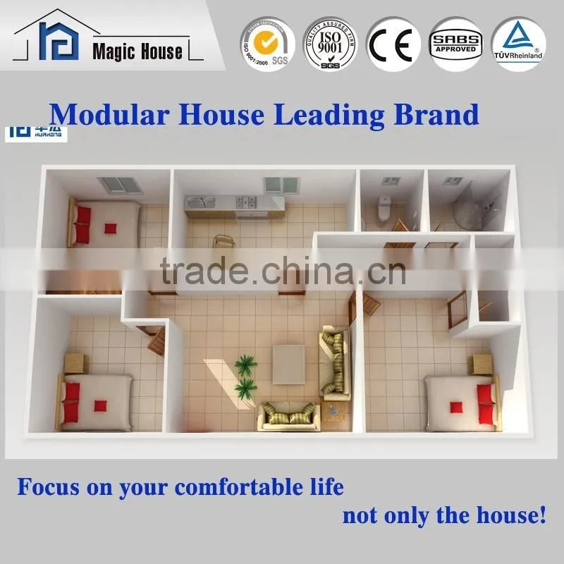 good thermal insulation comfortable portble prefabricated house/ luxury prefab homes