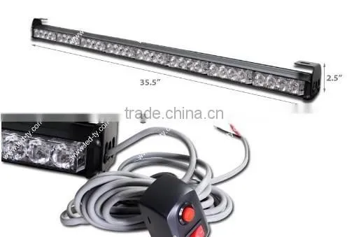 Auto Truck 32 LED Amber Emergency Traffic Advisor Flash Strobe Light Bar Warning Strobe Light