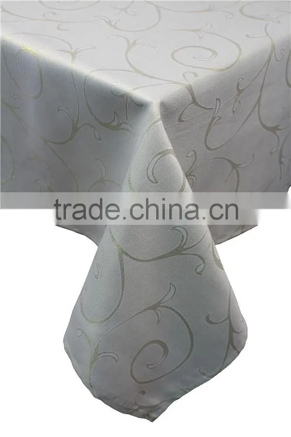 Hot Sale 100% Polyester Custom Jacquard Design Polyester Tablecloth