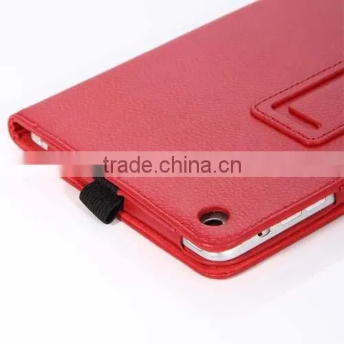 Stand PU leather folio Tablet Cover for iPad Case