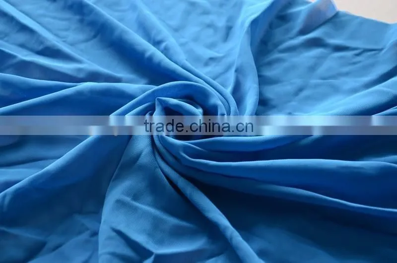 thick poly chiffon fabric ladies garment