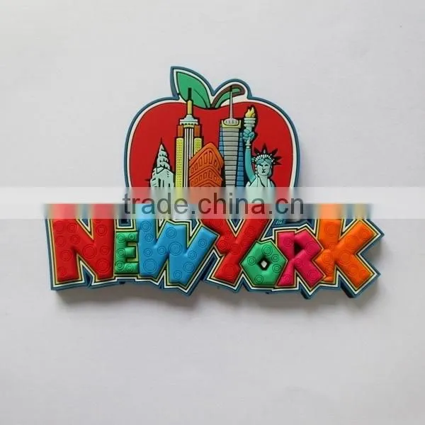 Silicone fridge magnet,PVC magent,New York magnet,Statue of Liberty magent