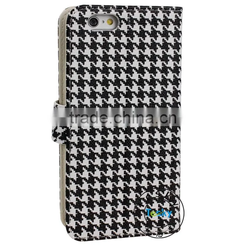 newest wallet with credit card slots pu leather phone case for iphone 6