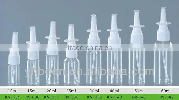 nasal spray bottle with nasal spray pump
