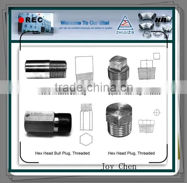 4" Threaded NPT Hex Head Plug and bushing Fitting