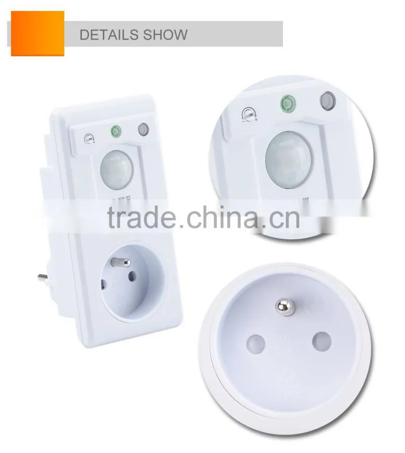 Electronic countdown timer built-in photocell provides dusk to dawn control with timer setting