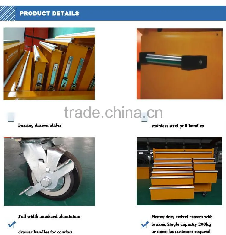 Kindle 17-Drawers,4 Casters Stable Steel Garage Tool Cabinet tool box drawer lock