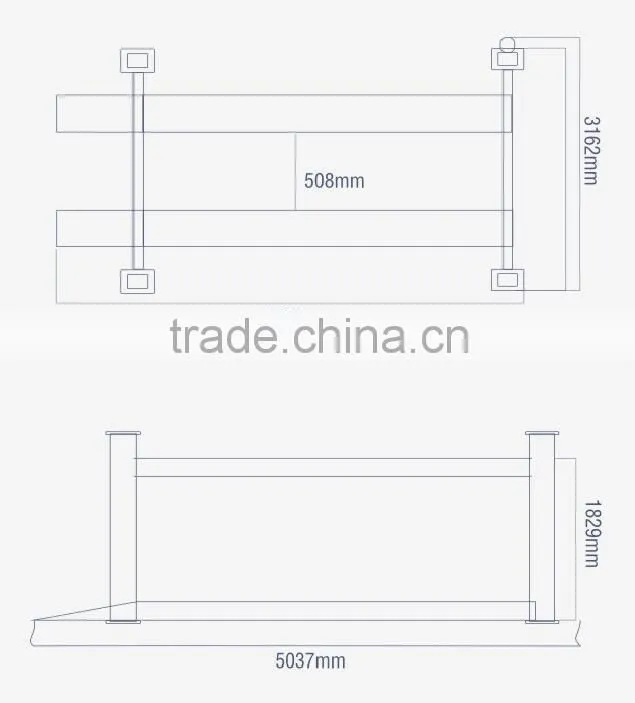 Four Post Car Lift car alignment lift Manual Cylinder Hydraulic Lift
