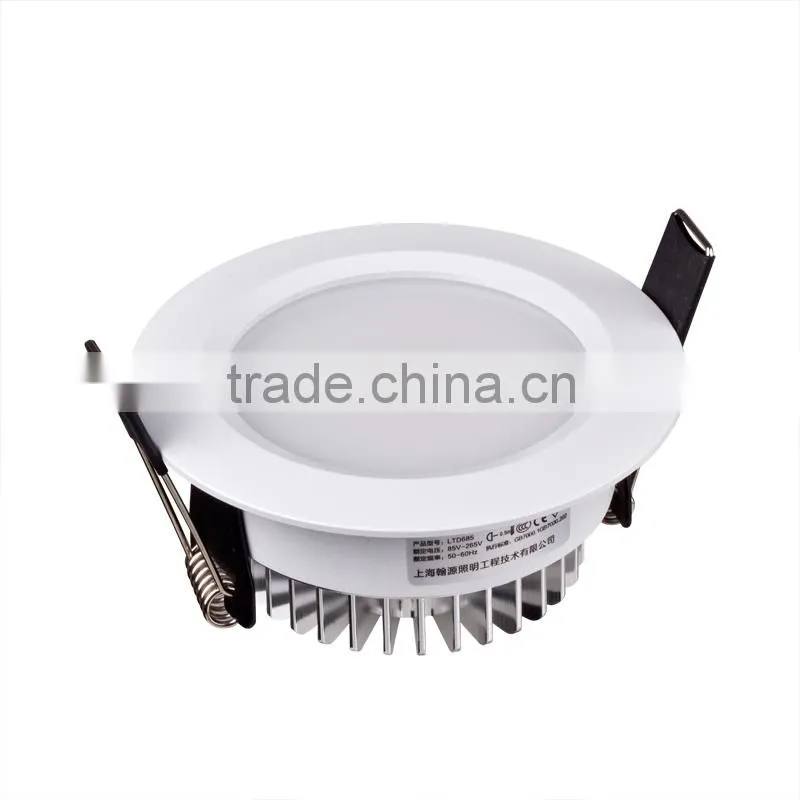 White color lamp HTD685 3W led downlight living room bedroom kitchen recessed LED downlight