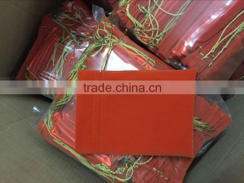 High-end felt jewelry pouches with logo,Factory