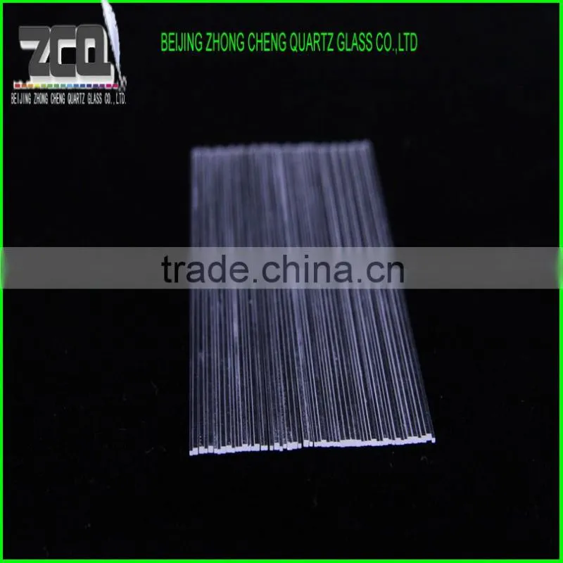Clear Square Capillary Quartz Glass Rod Fused Silica Bar For Sale