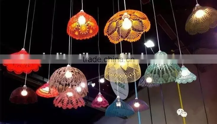 New Design As lampshade handmade crochet cotton