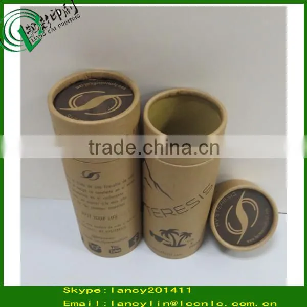 Good quality kraft paper round boxes round tube packaging skin care round paper tube