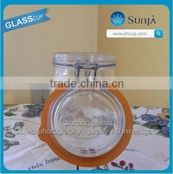 1000 ml glass mason jar with plastic tap