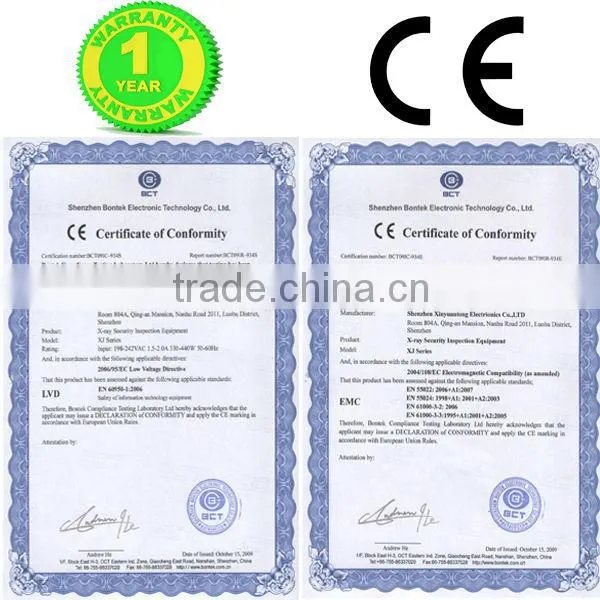 security x ray luggage checking/x baggage scanner/x ray inspection machine