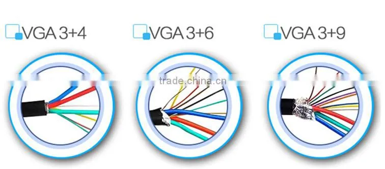 DB15 10meter 15meter 20 meters vga cable for computer and projector
