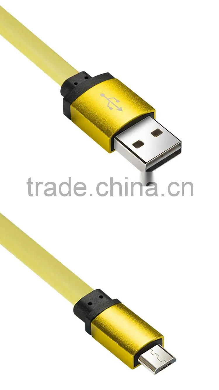 Noodle colorful 1 meter micro usb cable for android