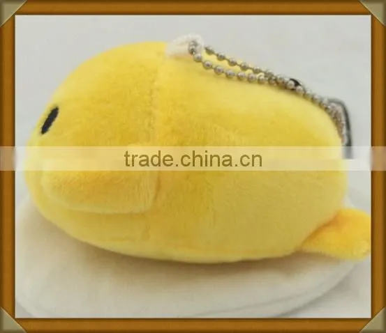 Hot sold promotional new fashion factory stuffed plush supper GL fish-shaped key chain toy