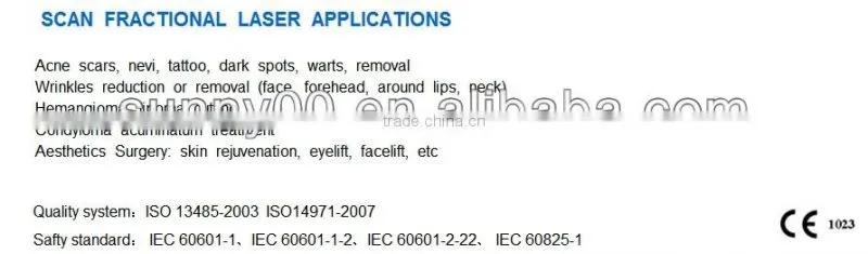 15w Fractional Co2 Laser Surgical Products