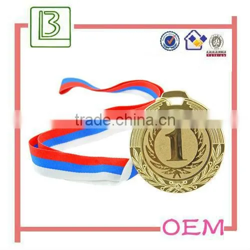 Zinc Alloy Sports Award Medals With Ribbon China Factory