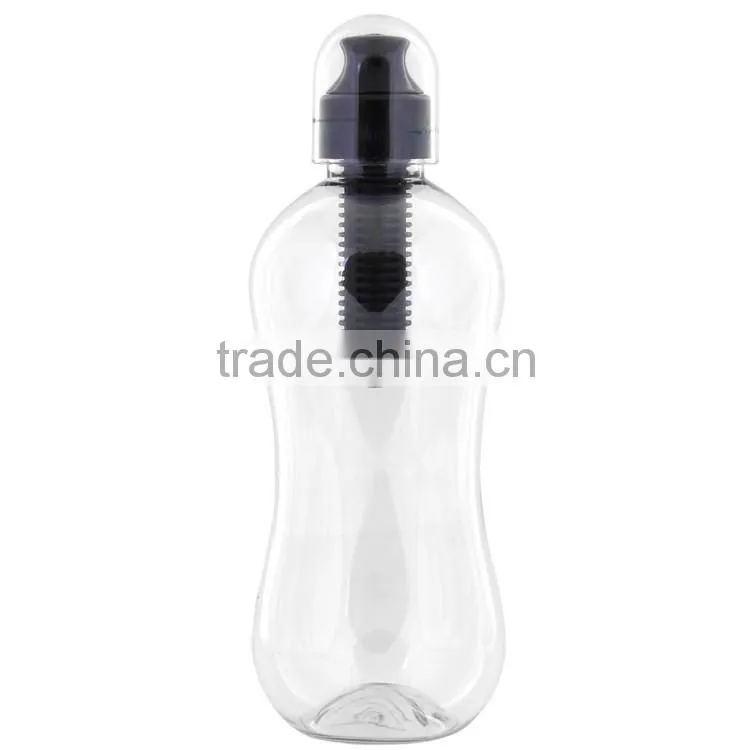 550ML Carbon Filter Water Bottle,PET Water Bottle With Filter,Water Filter Bottle
