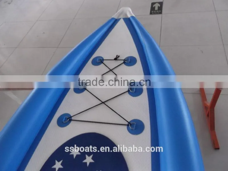 Professional Manufacture CE certification 2015 new design inflatable SUP paddle board/High quality drop stitch material