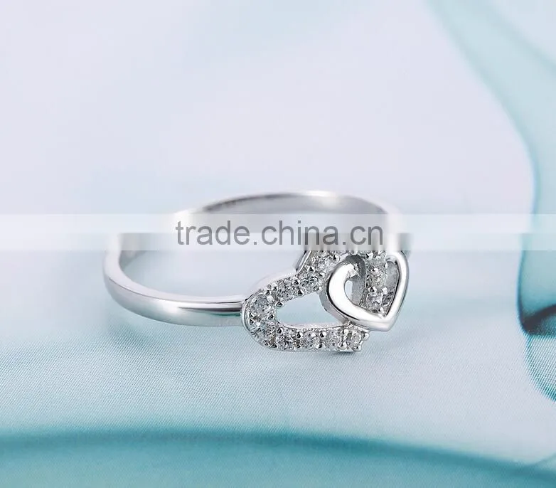 Fashion sterling silver spinel halo engagement ring