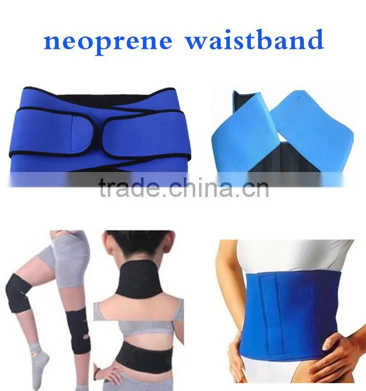 Hot quanlity Neoprene knee sleeves Neoprene blue Fabric neoprene waist